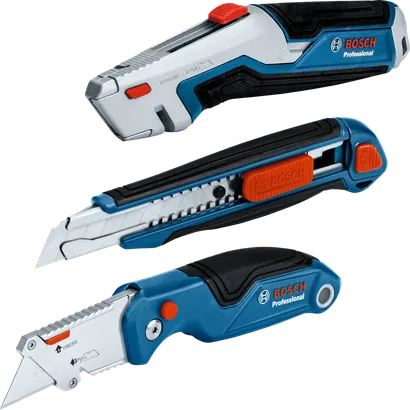 Σετ μαχαιριών Bosch 3 τεμαχίων με εργονομικές λαβές.